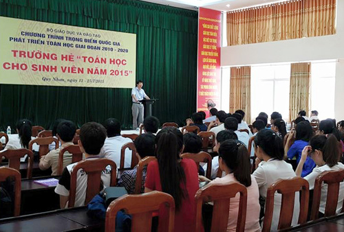 Trường hè “Toán học cho sinh viên 2015″