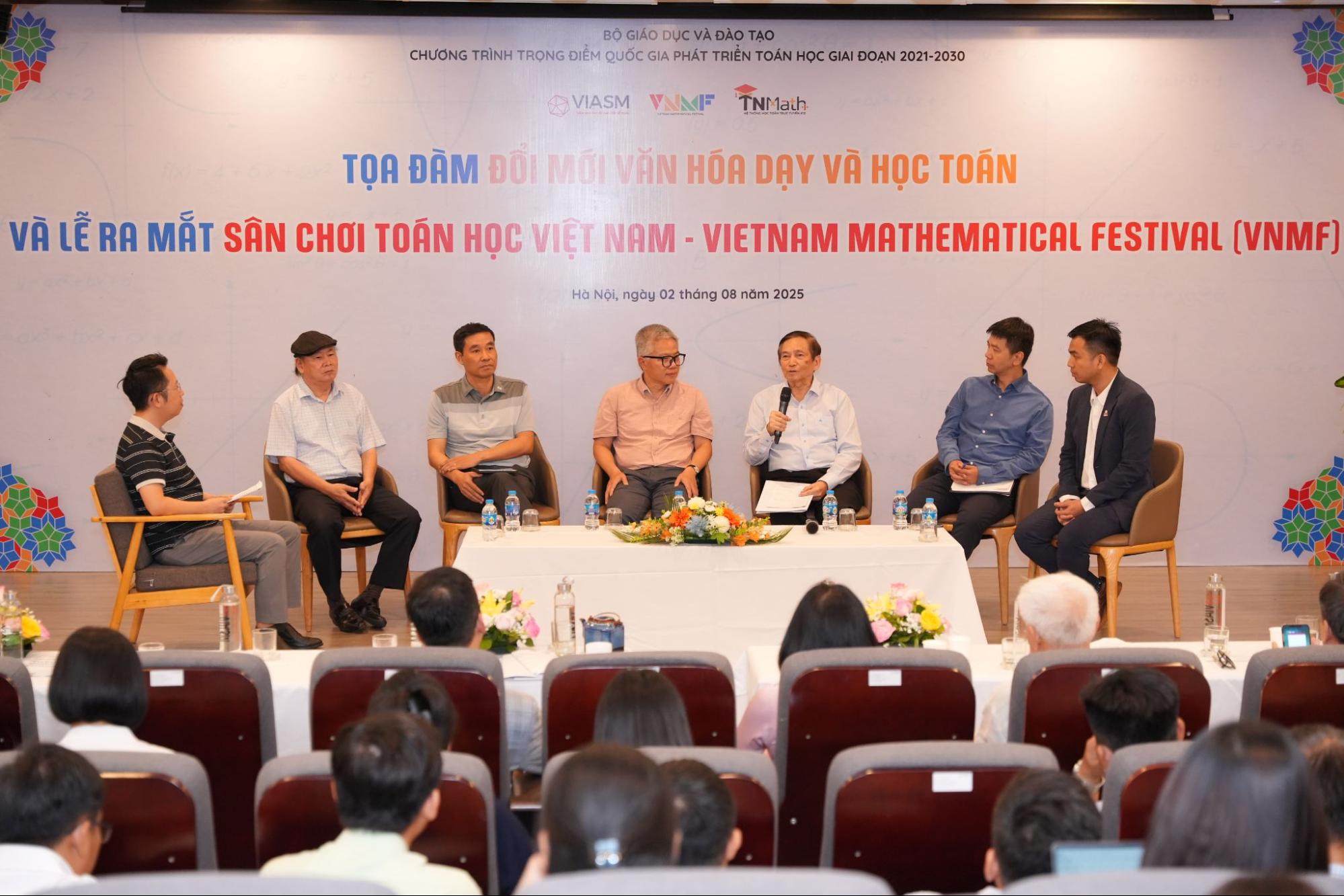 Lễ ra mắt Sân chơi Toán học Việt Nam và Tọa đàm “Đổi mới văn hóa dạy và học Toán”