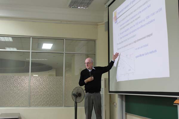 Mini-course: “Three Lectures on Quasi Monte Carlo Methods and Applications to PDE with Random Coefficients”